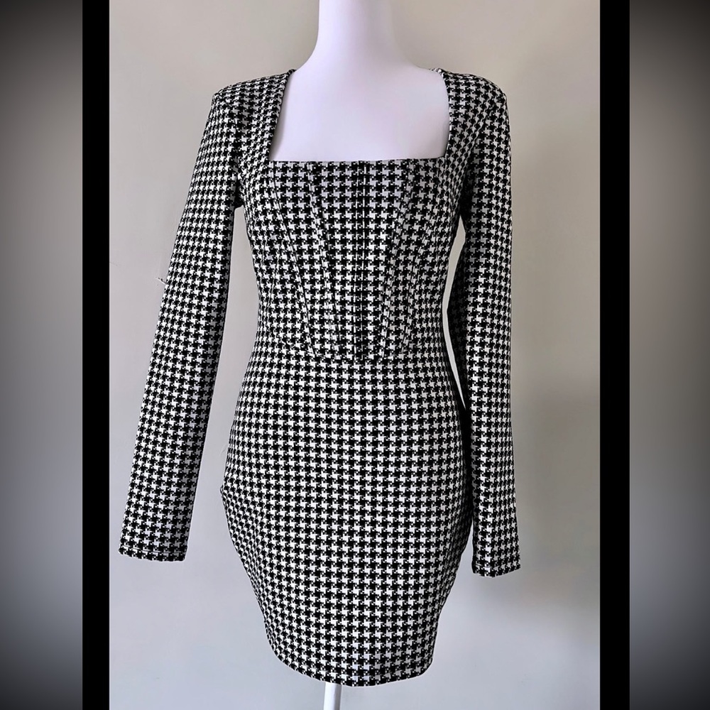 Houndstooth dress